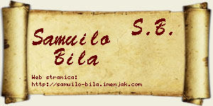 Samuilo Bila vizit kartica